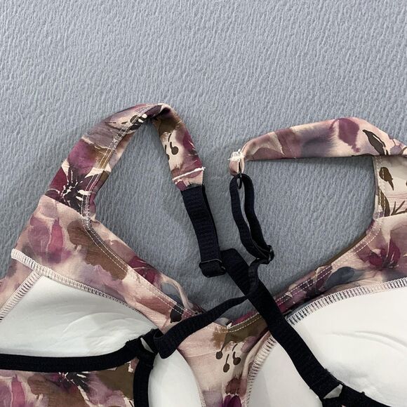 LINC Flawless Support Bra Womens Large Winter Jasmine Floral Adjustable MSRP $48 - Picture 9 of 13